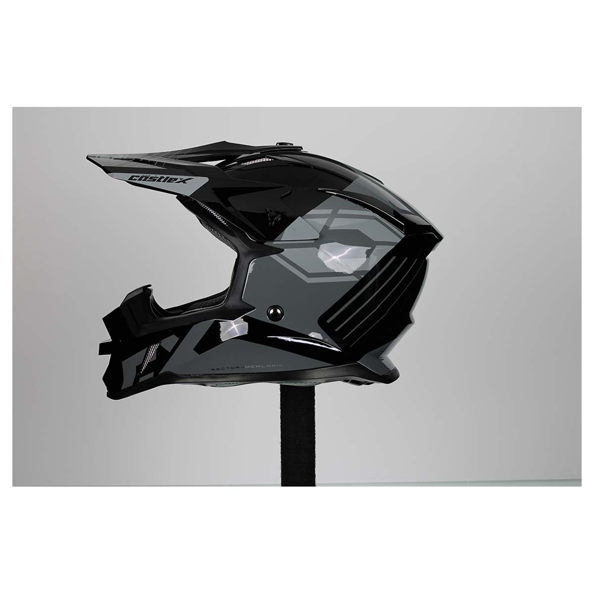 Castle X CX200 Sector MX Helmet (Black - Medium)