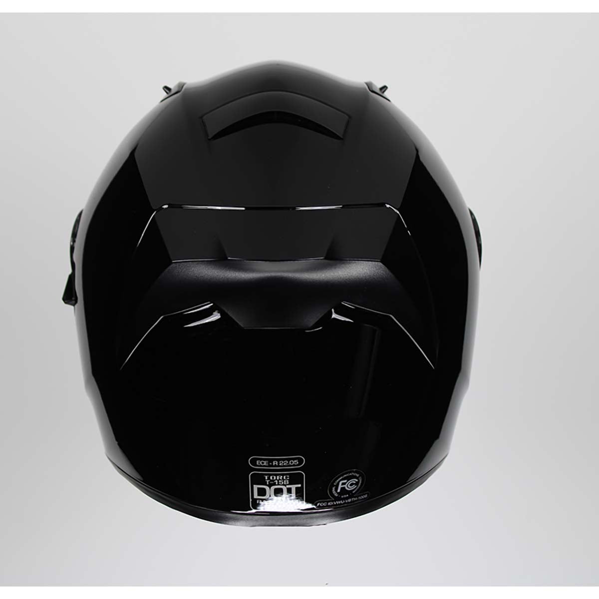Torc T-15B Full Face Bluetooth Helmet (Gloss Black - Medium)