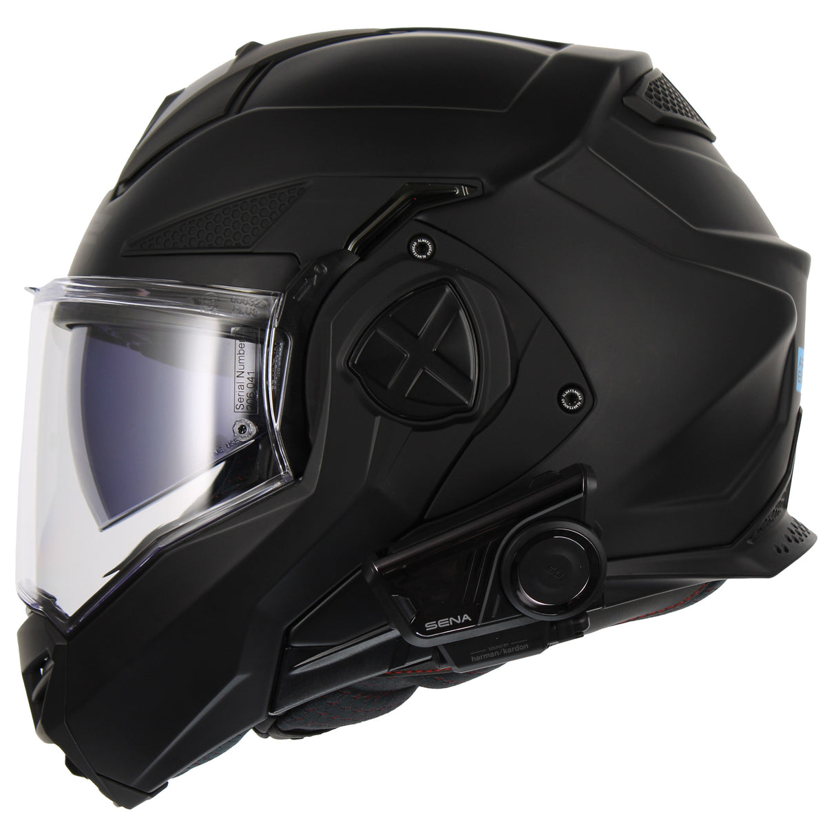 LS2 Helmets Advant X Modular Helmet with Preinstalled Sena 60S Mesh Bluetooth Headset