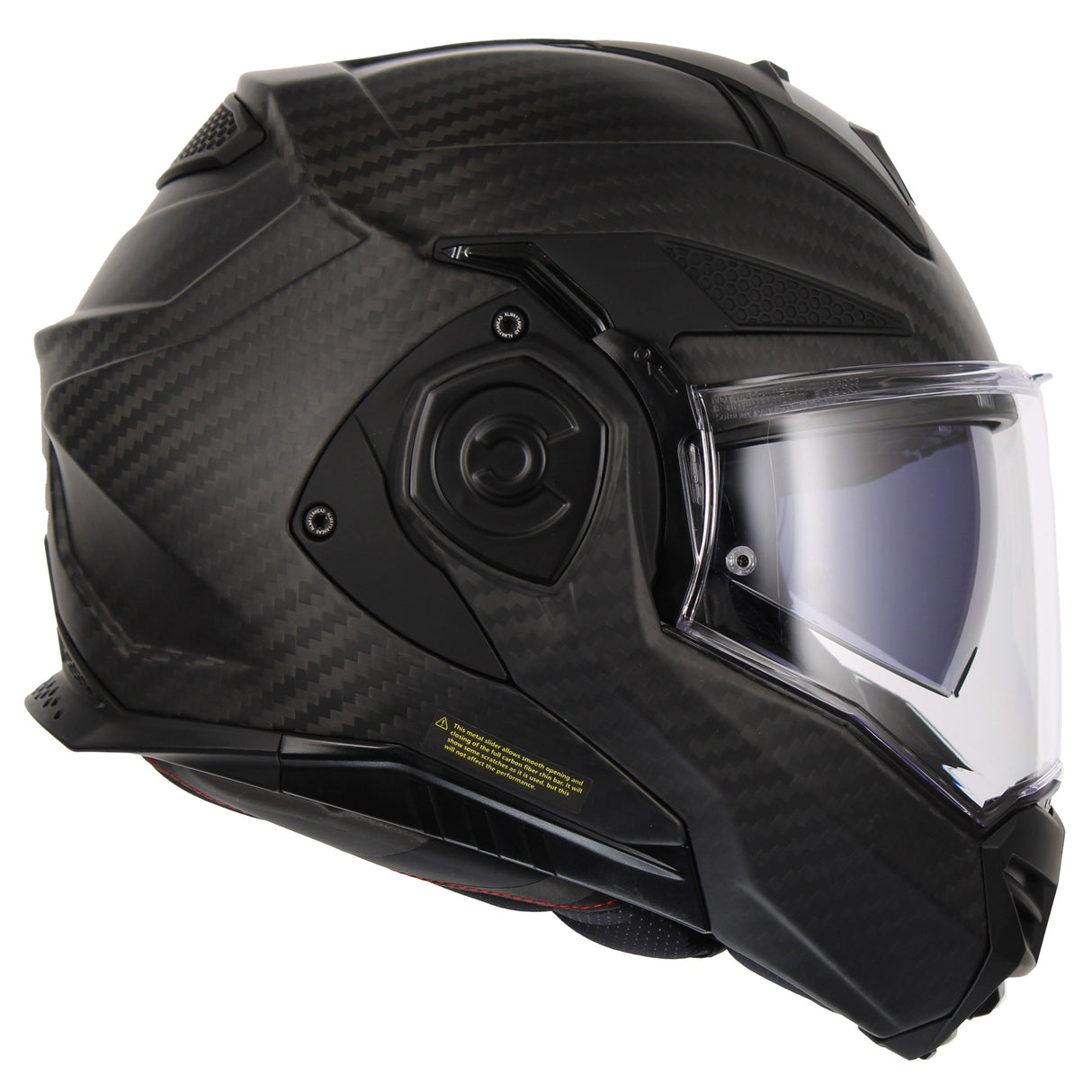 LS2 Helmets Advant X Carbon Fiber Modular Helmet with Preinstalled Sena 60S Mesh Bluetooth Headset