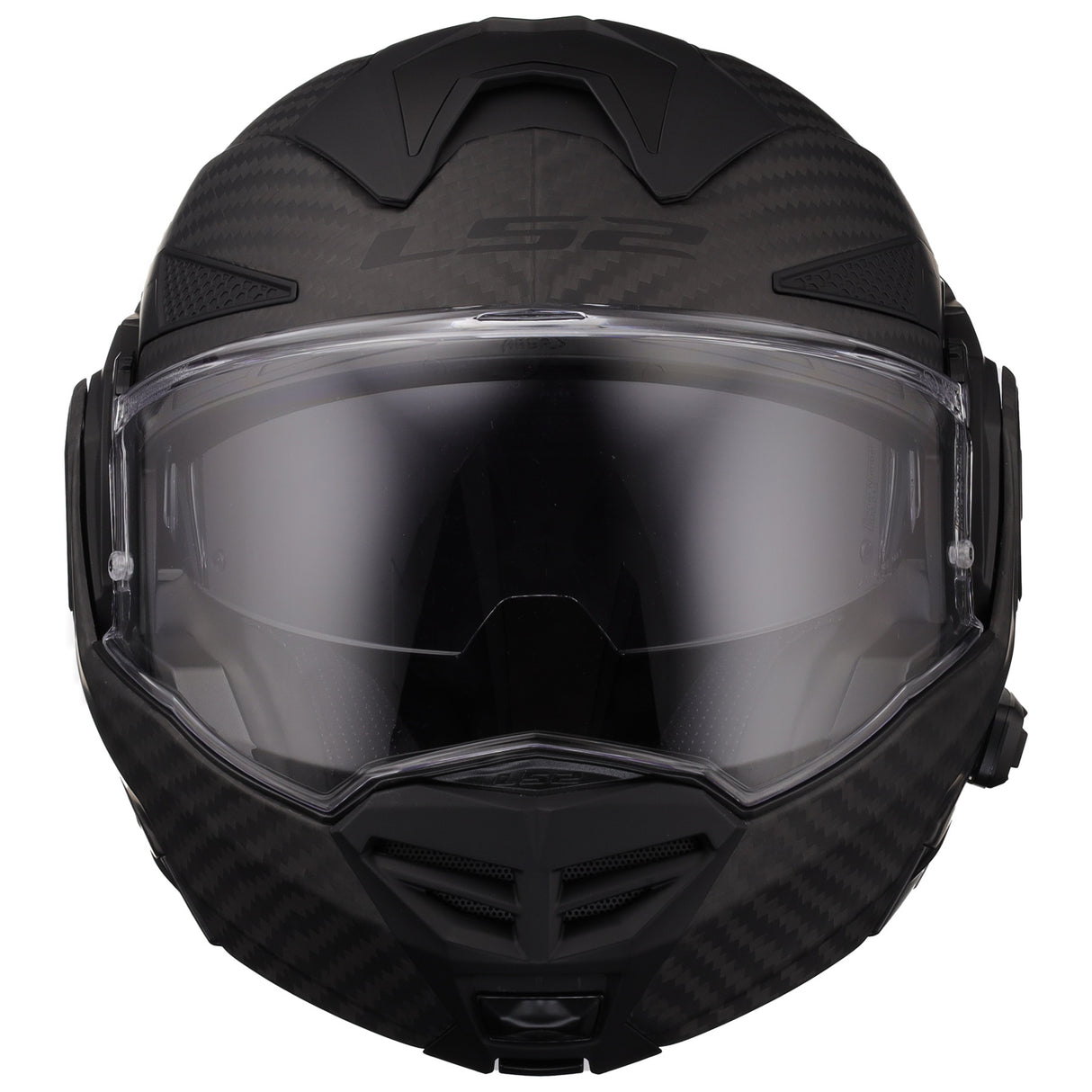 LS2 Helmets Advant X Carbon Fiber Modular Helmet with Integrated Cardo 4X Bluetooth