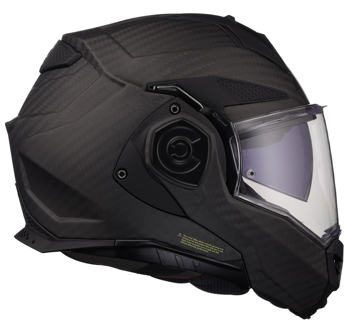 LS2 Helmets Advant X Carbon Fiber Modular Helmet with Integrated Cardo 4X Bluetooth