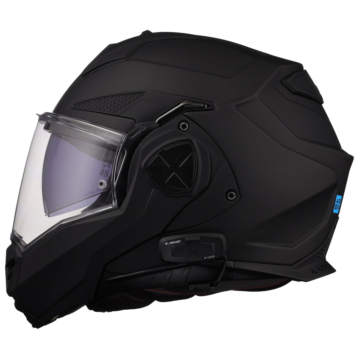 LS2 Helmets Advant X Modular Helmet with Integrated Cardo 4X Bluetooth