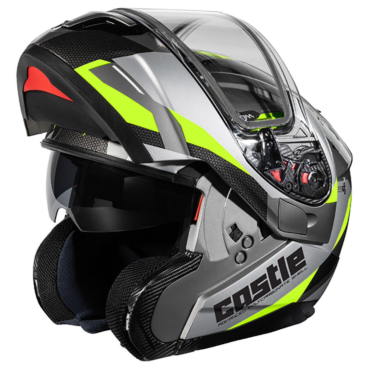Castle X Atom SV Transcend Modular Snow Helmet (Hi-Vis - Large)