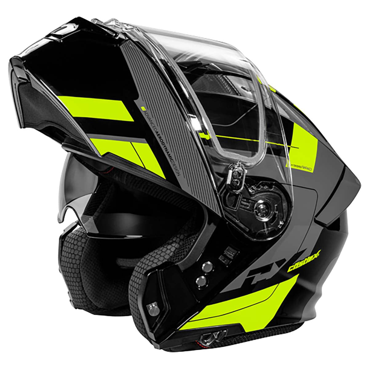 Castle X CX935 Raid Modular Electric Snow Helmet (Gloss Hi-Vis/Charcoal - 3X-Large)
