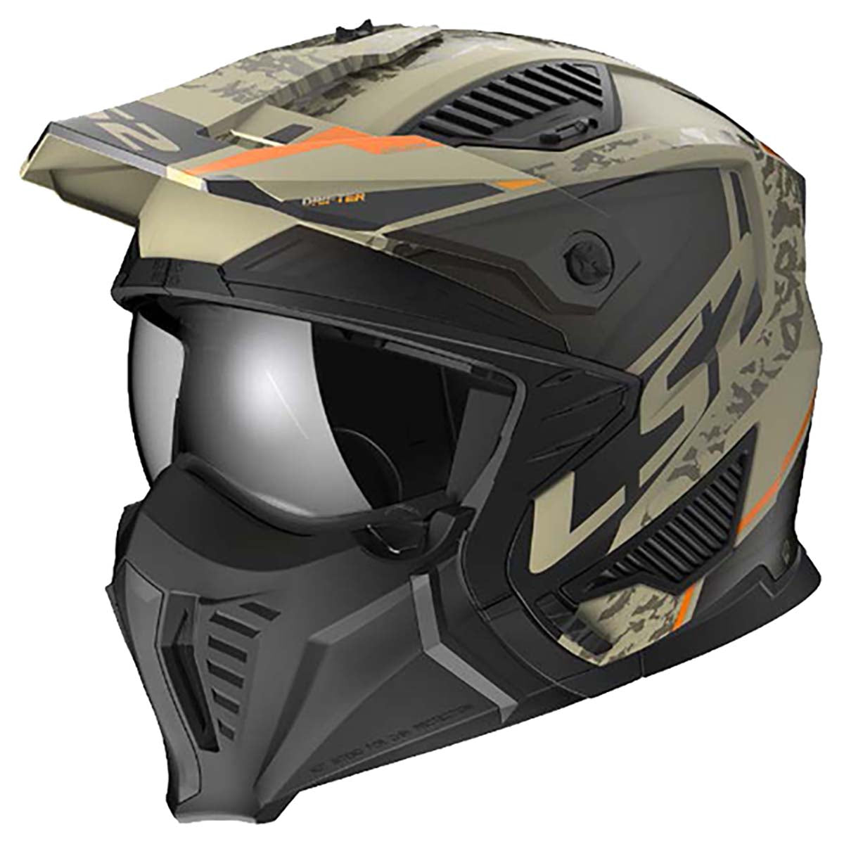 LS2 Helmets Open Face Drifter Helmet