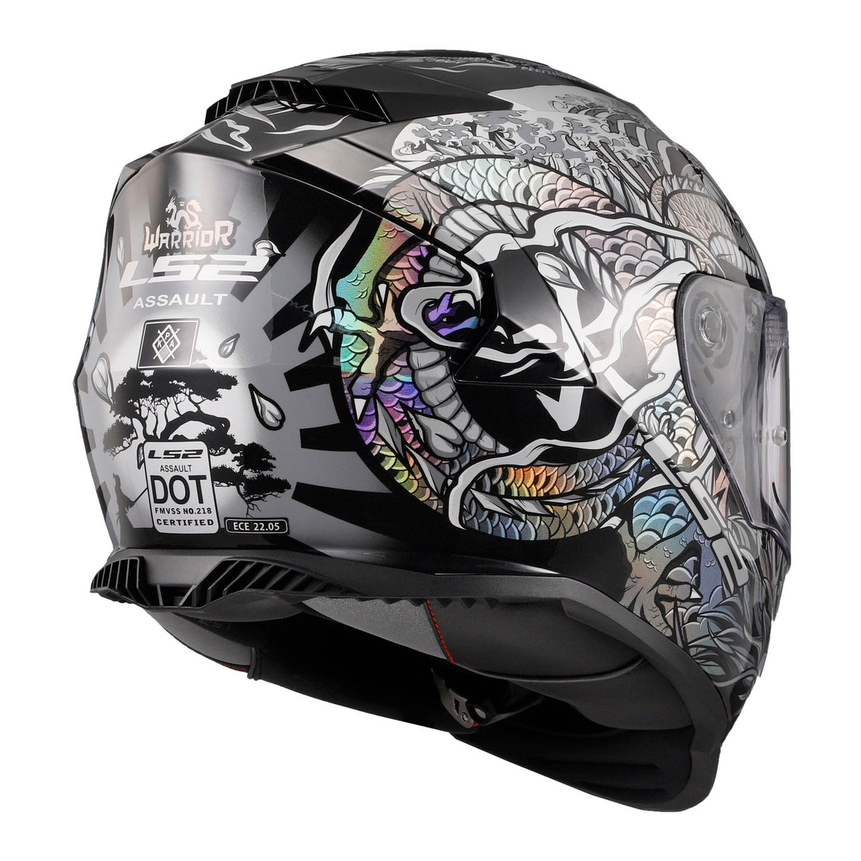 LS2 Helmets Assault Full Face Motorcycle Helmet W/ SunShield