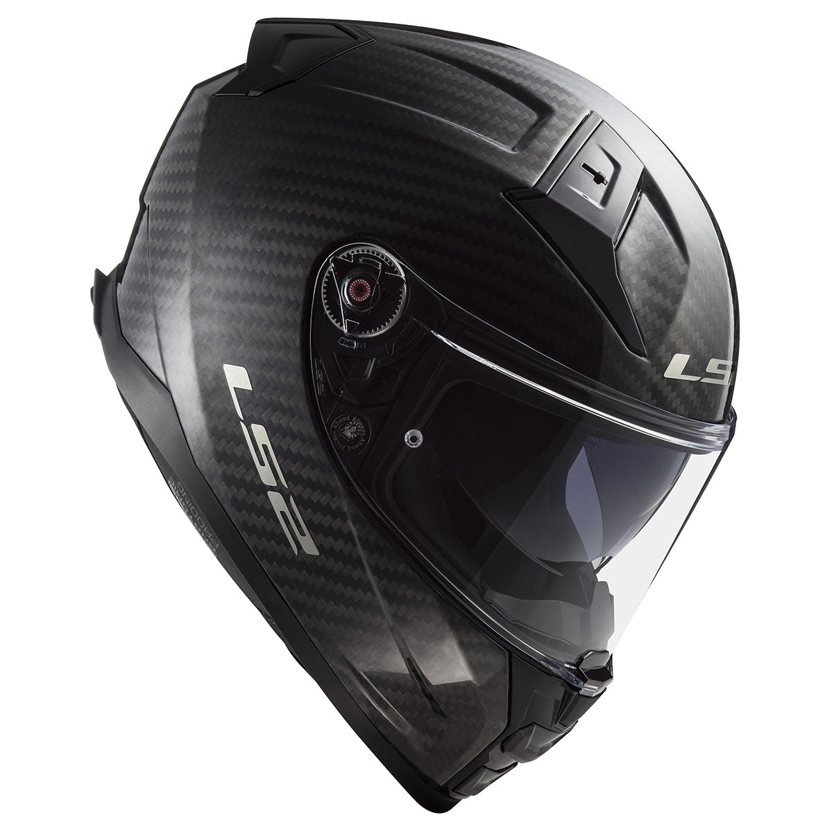 LS2 Helmets Citation II Carbon Full Face Motorcycle Helmet W/ SunShield