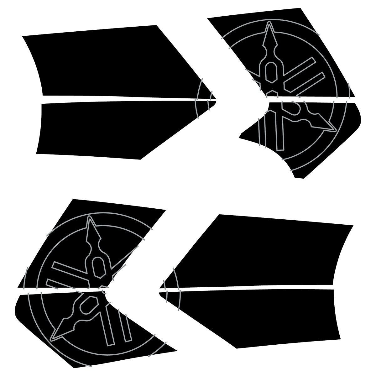 Reflective Decals for Yamaha FJR1300 Gen 2 Fairing