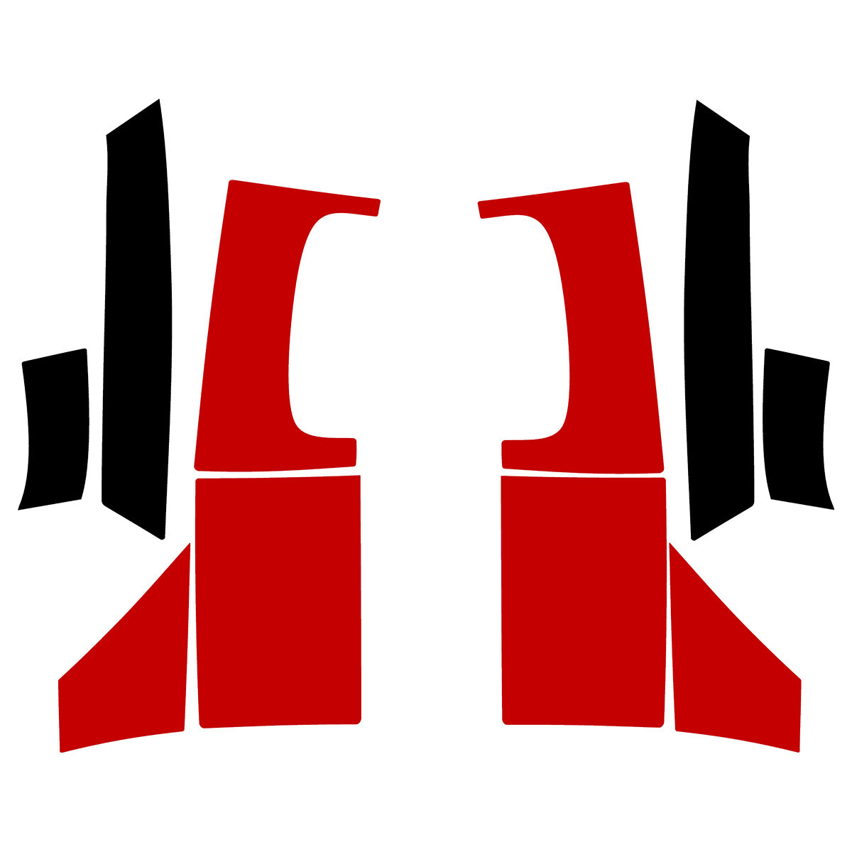 Reflective Decals for Kawasaki Concours 14 / GTR1400 Rear & Side Bags