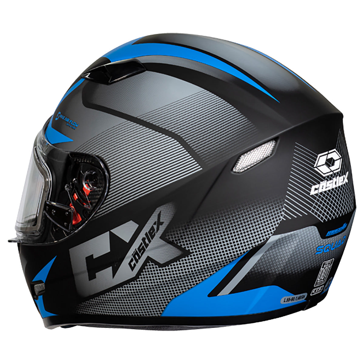 Castle X Mugello Squad Snow Helmet (Matte Blue - X-Large)