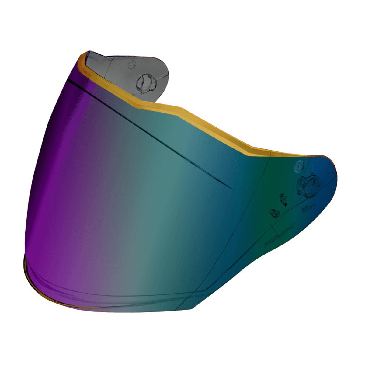SMK Helmets GTJ Outer Shield (Rainbow Mirror)