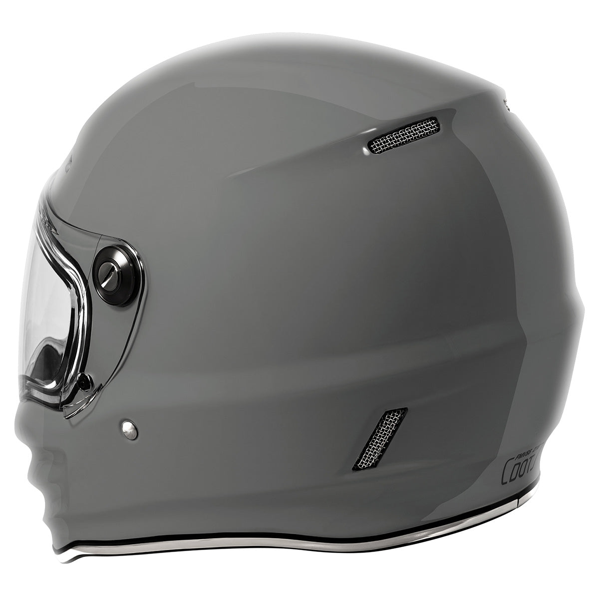 Torc T-9 Retro Full Face Nardo Helmet (Gloss Grey - 2X-Large)
