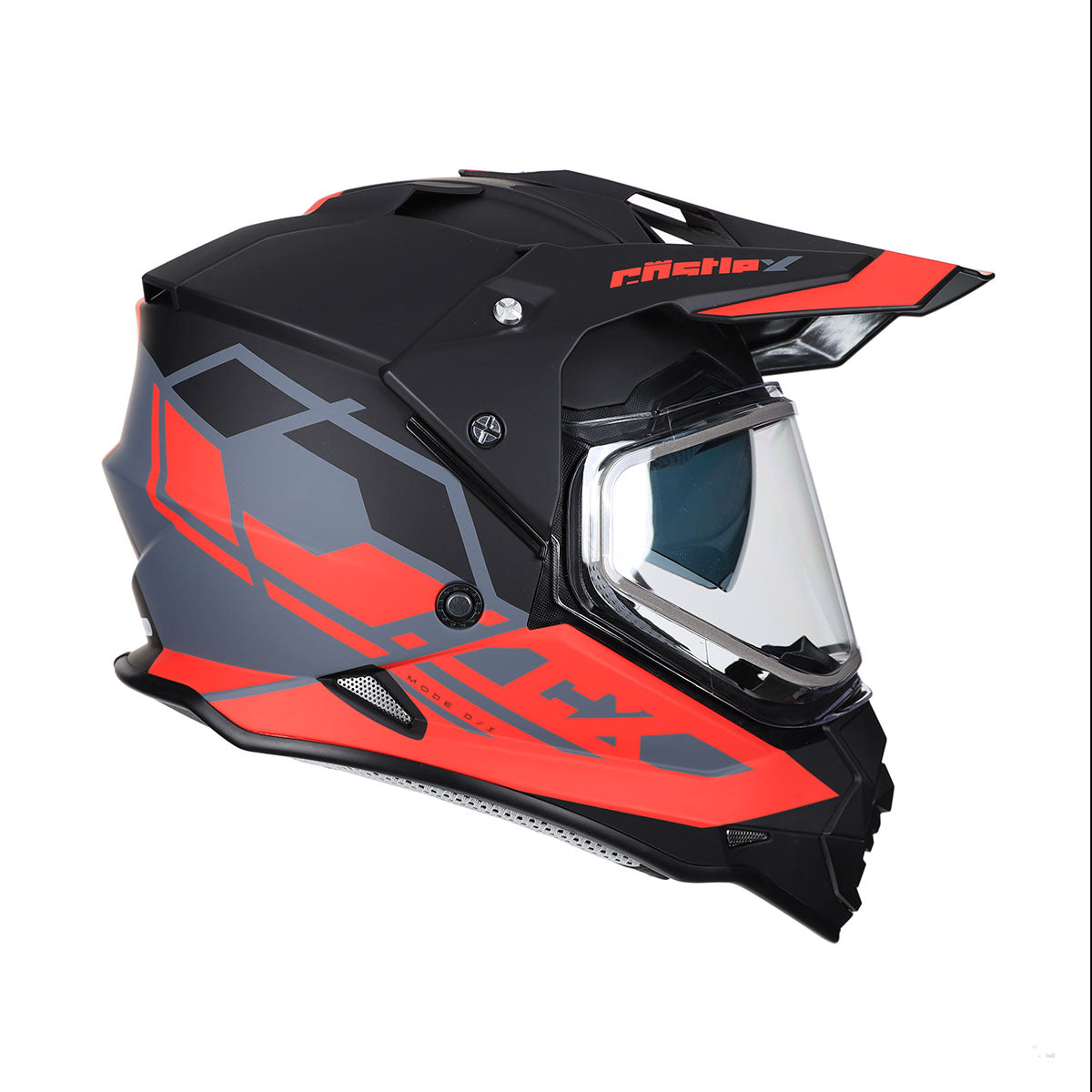 Castle X Mode Dual Sport SV Trance Snow Helmet (Matte Red - Small