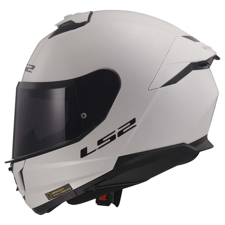 LS2 Helmets Stream II Full Face Motorcycle Helmet W/ SunShield (Gloss White - X-Large)