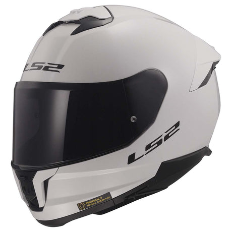 LS2 Helmets Stream II Full Face Motorcycle Helmet W/ SunShield (Gloss White - Small)