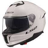LS2 Helmets Stream II Full Face Motorcycle Helmet W/ SunShield (Gloss White - Large)