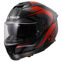 LS2 Helmets Stream II Full Face Motorcycle Helmet W/ SunShield (Gloss Fury Black/Red - Medium)