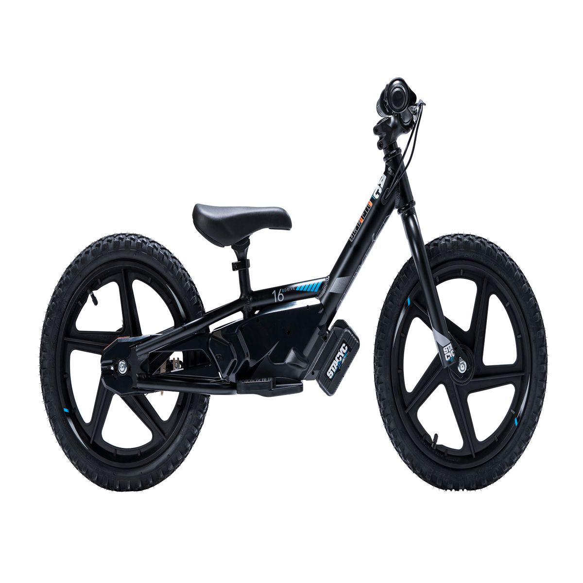 Stacyc Brushless 16eDrive Youth Electric Bike (Black)