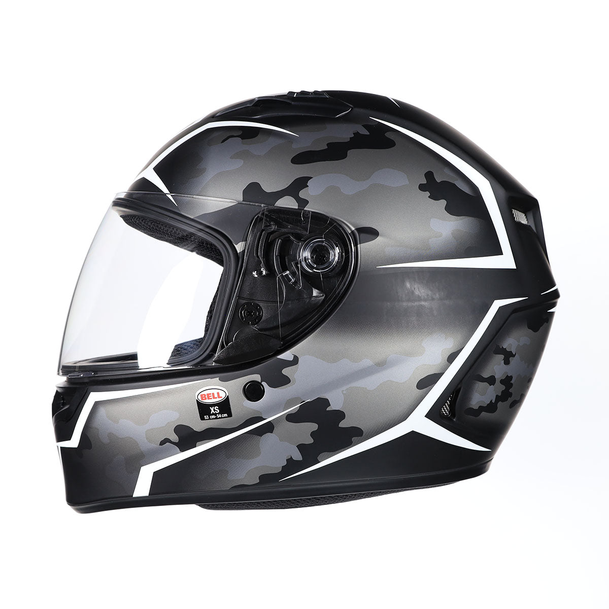 Bell Qualifier Street Helmet (Stealth Camo Matte Black / White - X