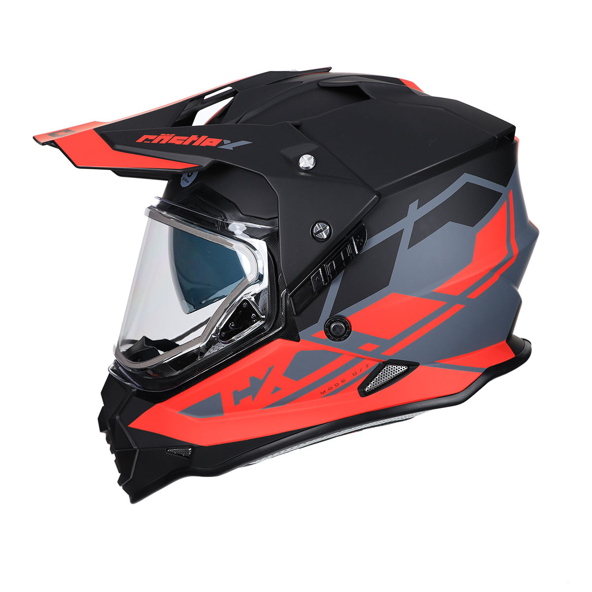 dual sport snowboard helmet Castle X Mode Dual Sport SV Trance Snow Helmet (Matte Red