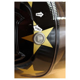 Torc T-28 Modular Gold Star Helmet (Gloss Black - X-Large)