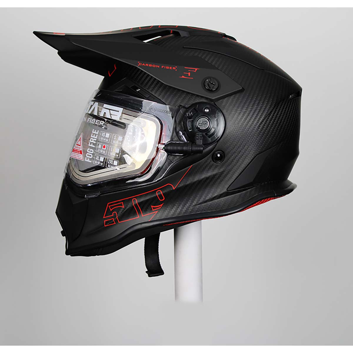 509 Delta R3 Carbon Fiber Ignite Helmet (Red - Medium)