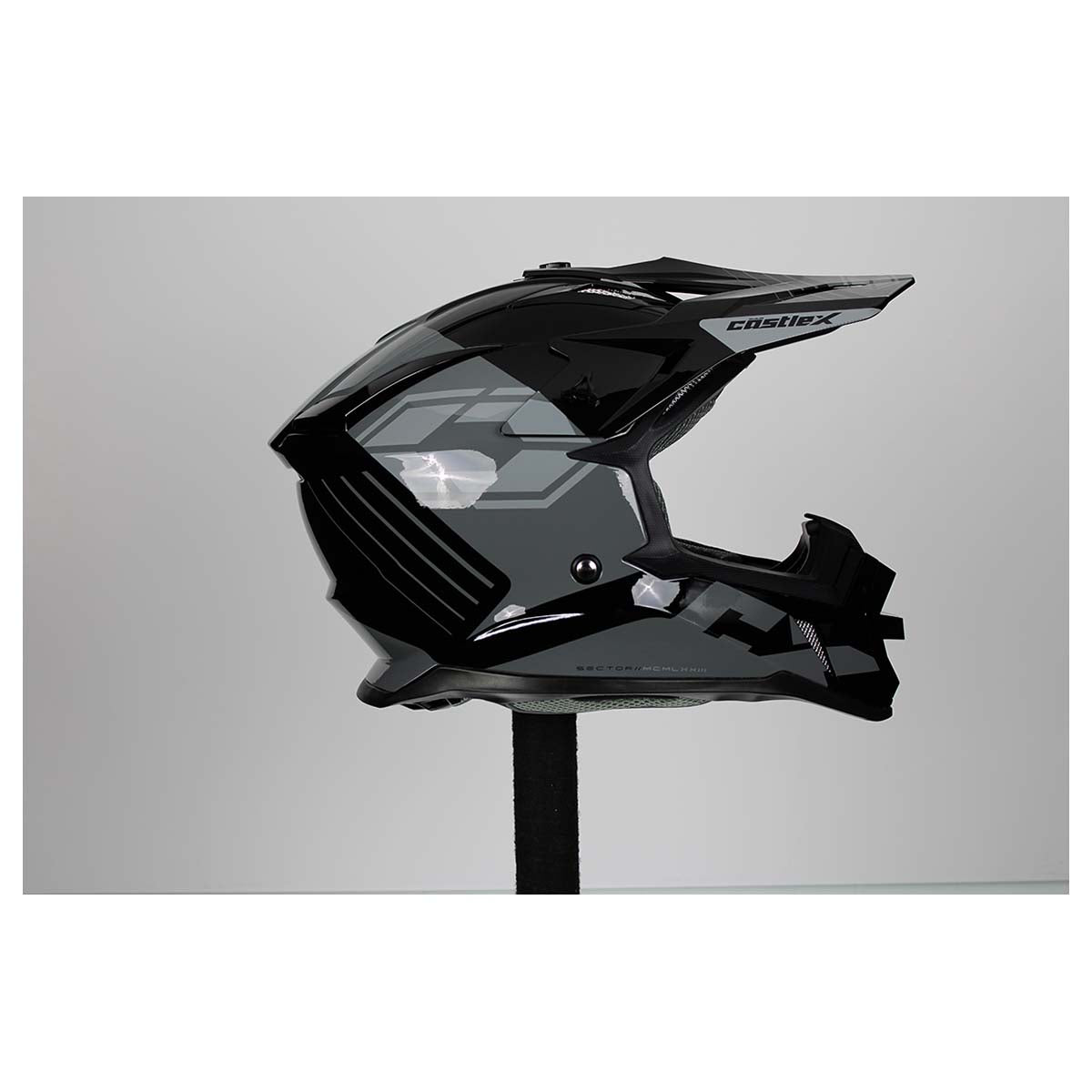 Castle X CX200 Sector MX Helmet (Black - Medium)
