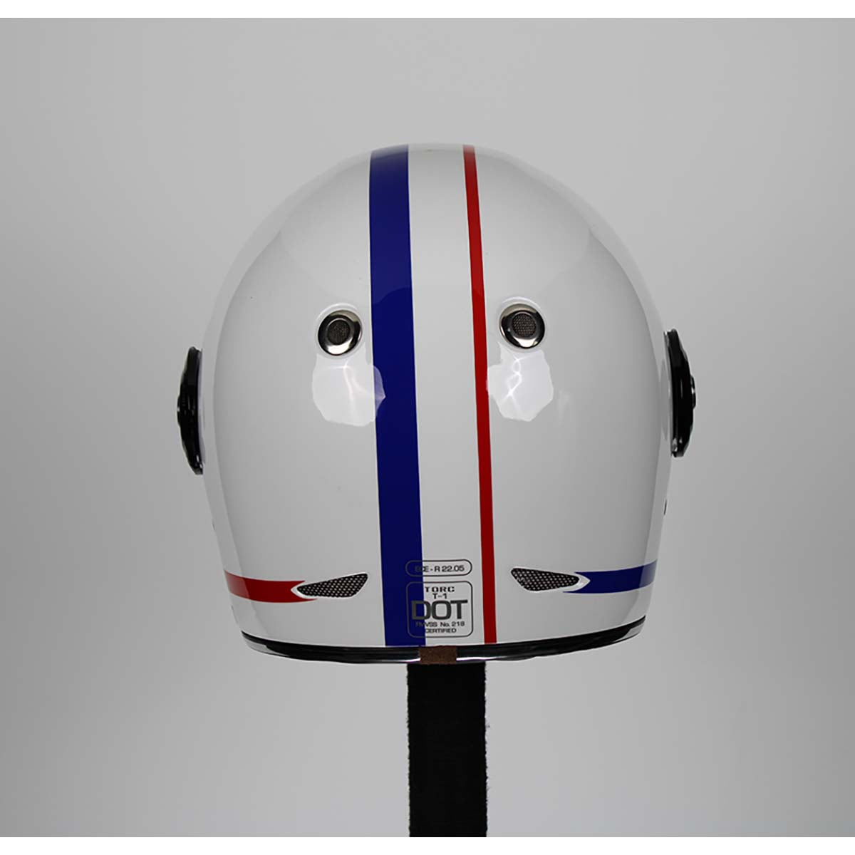 Torc T-1 Retro Allegiance Full Face Helmet (Gloss White - X-Small)