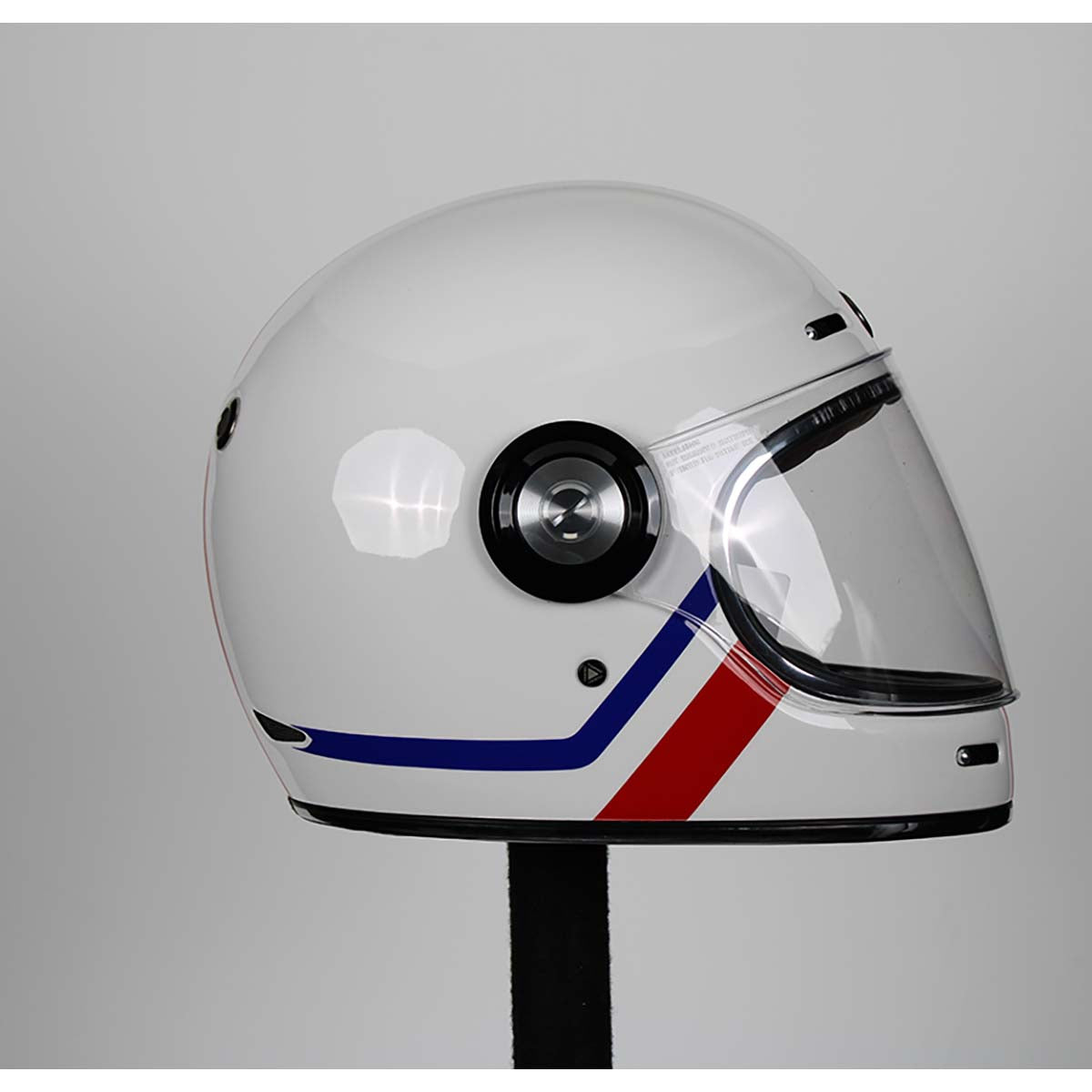 Torc T-1 Retro Allegiance Full Face Helmet (Gloss White - X-Small)
