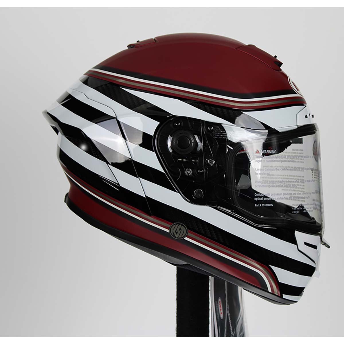 Bell Race Star Flex DLX Helmet (RSD The Zone Matte/Gloss White/Candy Red - Medium)