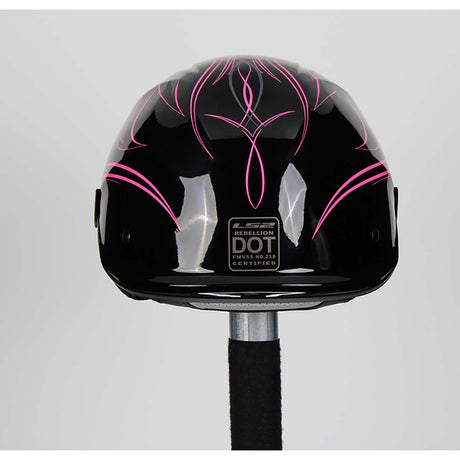 LS2 Helmets Rebellion Motorcycle Half Helmet (Wheels & Wings - Large)