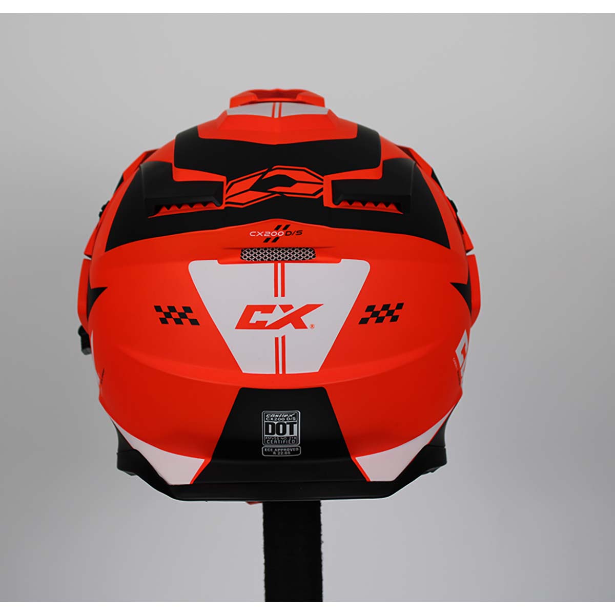 Castle X CX200 Wrath Dual Sport Electric Snow Helmet (Matte Flo Orange - Medium)