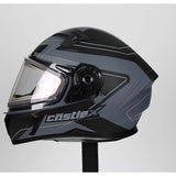 Castle X CX390 Atlas Full Face Electric Snow Helmet (Matte Charcoal/Black - Large)