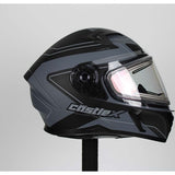 Castle X CX390 Atlas Full Face Electric Snow Helmet (Matte Charcoal/Black - Large)
