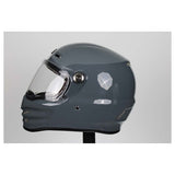Torc T-9 Retro Full Face Nardo Helmet (Gloss Grey - X-Large)