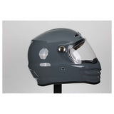Torc T-9 Retro Full Face Nardo Helmet (Gloss Grey - X-Large)