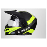 LS2 Helmets Modular Metro V3 Helmet (Matte Black / Glossy Hi-Vis Yellow - 3X-Large)