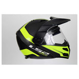 LS2 Helmets Modular Metro V3 Helmet (Matte Black / Glossy Hi-Vis Yellow - 3X-Large)