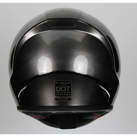 LS2 Helmets Full Face OHM Street Helmet (Brushed Alloy X-Large)