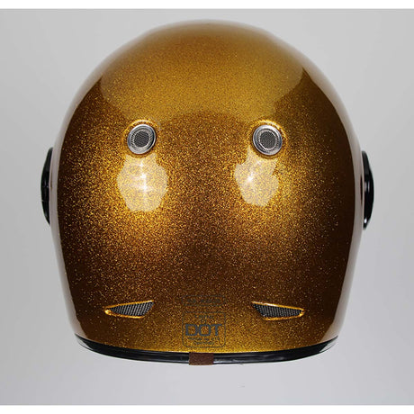 Torc T-1 Retro Full Face Helmet (Gloss Metallic Gold - Large)