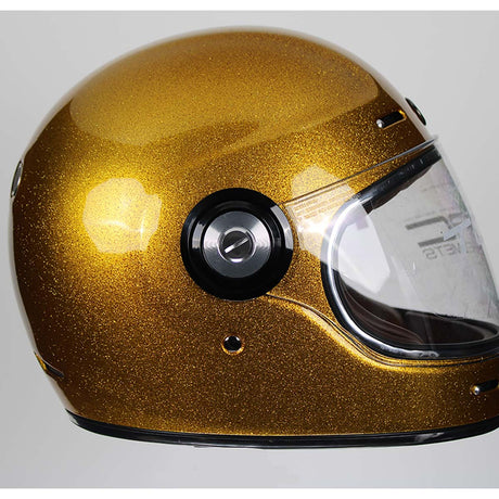 Torc T-1 Retro Full Face Helmet (Gloss Metallic Gold - Large)