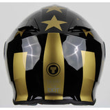 Torc T-28 Modular Gold Star Helmet (Gloss Black - Medium)