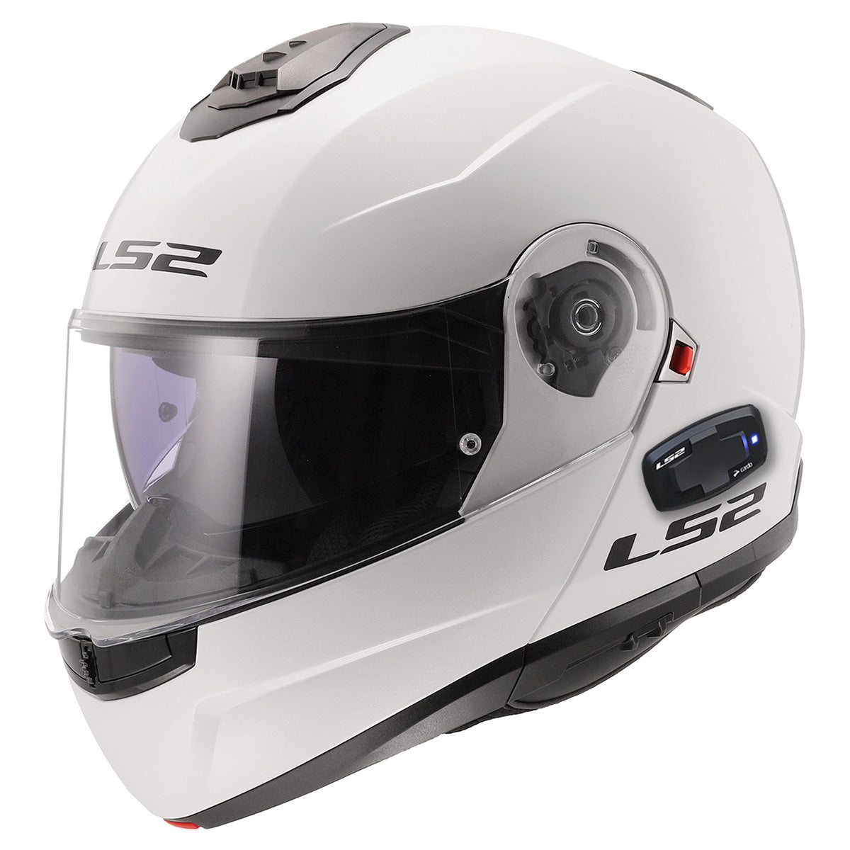 LS2 Helmets Strobe II Modular Bluetooth Motorcycle Helmet W/ SunShield – Black Hills Moto