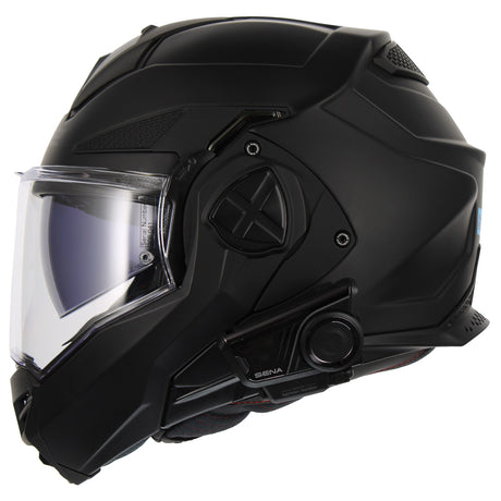 LS2 Helmets Advant X Modular Helmet with Preinstalled Sena 60S Mesh Bluetooth Headset