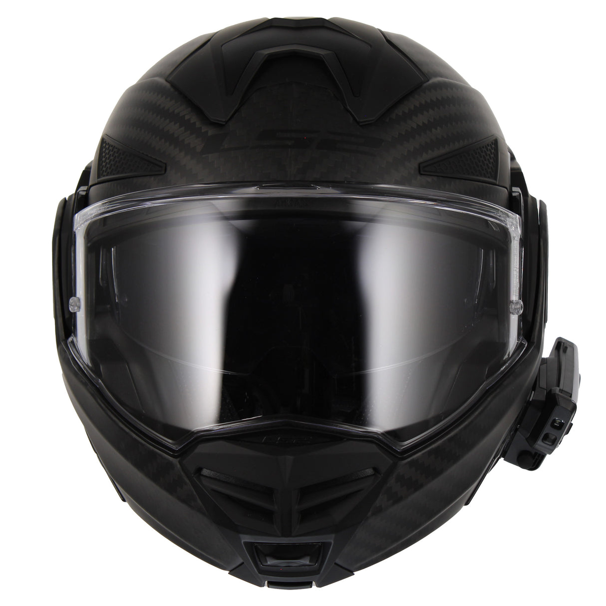 LS2 Helmets Advant X Carbon Fiber Modular Helmet with Preinstalled Sena 60S Mesh Bluetooth Headset
