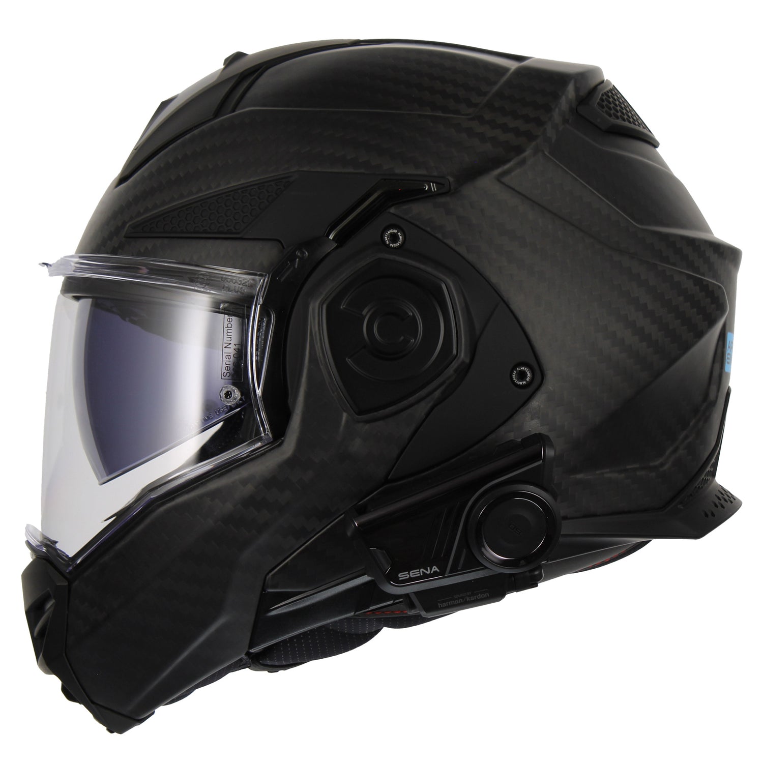LS2 Helmets Advant X Carbon Fiber Modular Helmet with Preinstalled Sen – Black Hills Moto