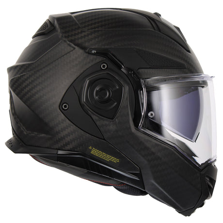 LS2 Helmets Advant X Carbon Fiber Modular Helmet with Preinstalled Sena 60S Mesh Bluetooth Headset