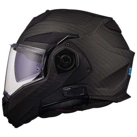 LS2 Helmets Advant X Carbon Fiber Modular Helmet with Integrated Cardo 4X Bluetooth