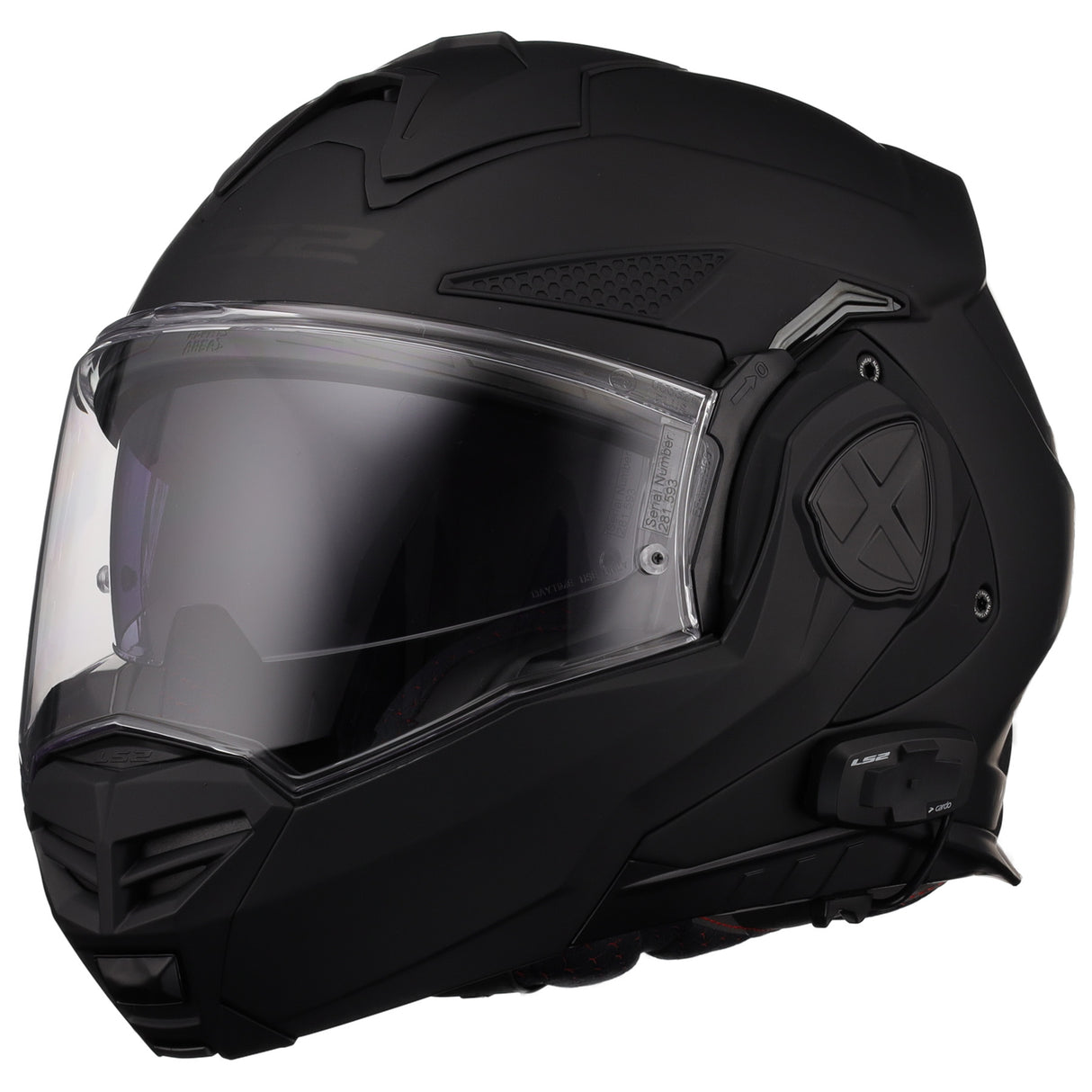 LS2 Helmets Advant X Modular Helmet with Integrated Cardo 4X Bluetooth